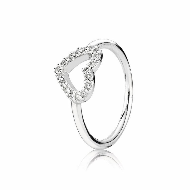 Pandora Be My Valentine Stackable Ring Online NZ, Sterling Silver (912468-GEC)